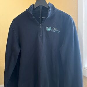 Black DSP Connections Quarter-Zip Pullover